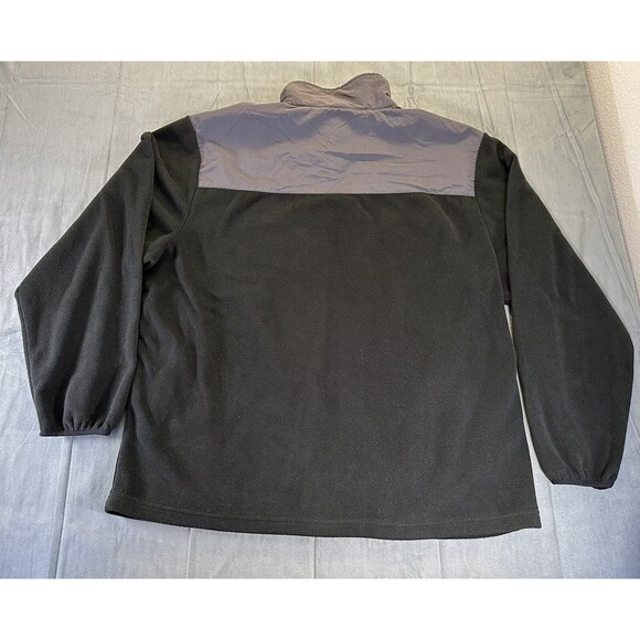 Disneyland Fleece Jacket Mens 2XL Gray Black Pockets Full Zip Mickey Disney - Picture 2 of 9